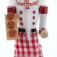 6“ Wooden Chef Nutcracker Ornaments, 3 Assorted
