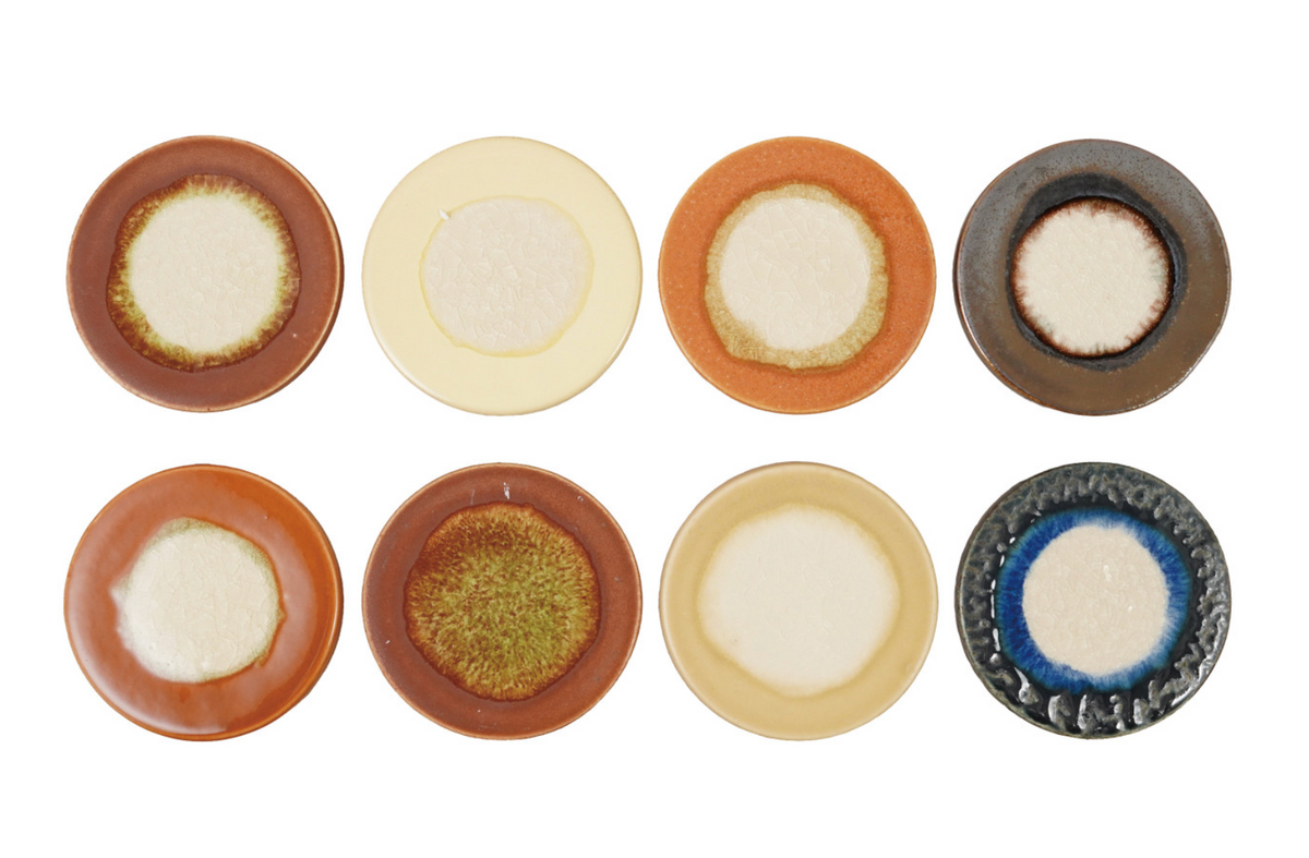 Stoneware Trivet, Reactive Glaze, 8 Colors