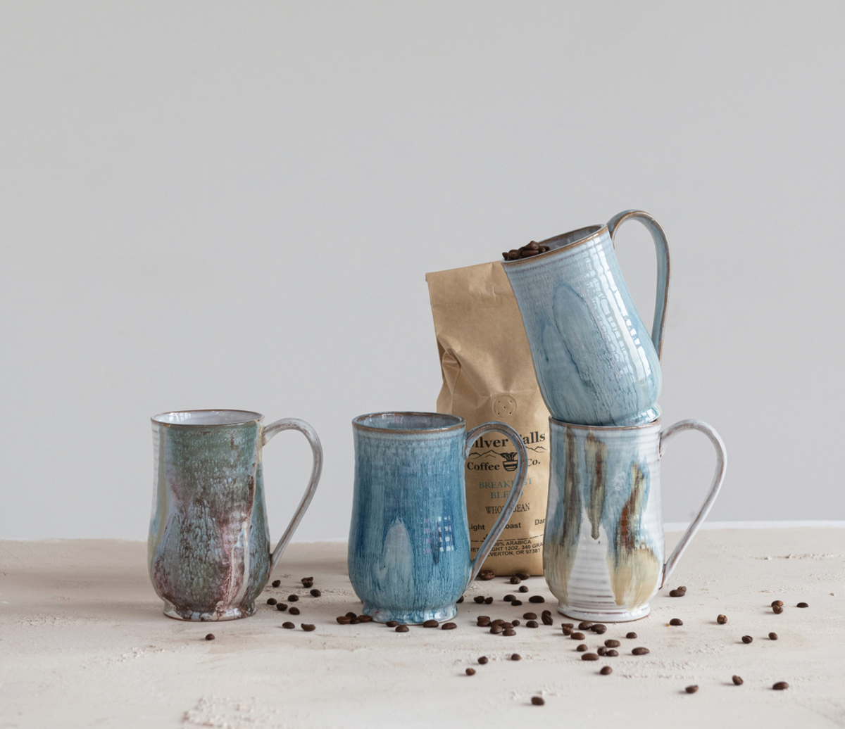 20 oz. Stoneware Mug, 4 Colors