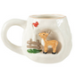 14 oz. Hand-Painted Stoneware Mug with 3D Scene, 5 Styles