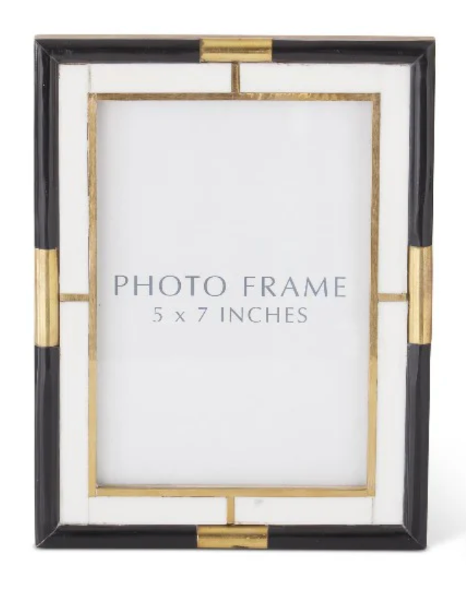 Black Cream & Gold Tile Frame