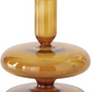 Amber Glass Modern Taper Holder