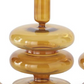 Amber Glass Modern Taper Holder
