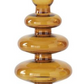 Amber Glass Modern Taper Holder