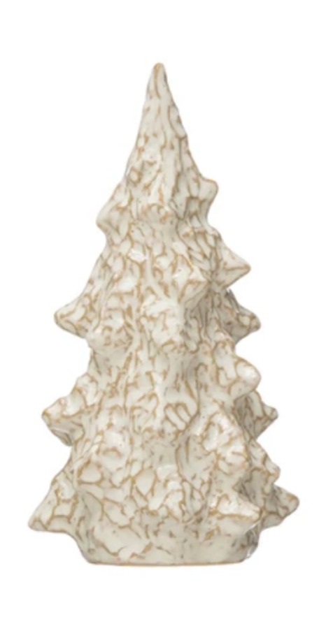 SM Stoneware Tree, Reactive Glaze