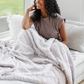 Patterned Faux Fur Throw
