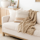 Patterned Faux Fur Throw