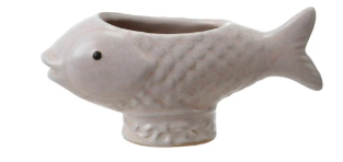 Stoneware Fish Container