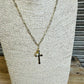Gold Paperclip Cross