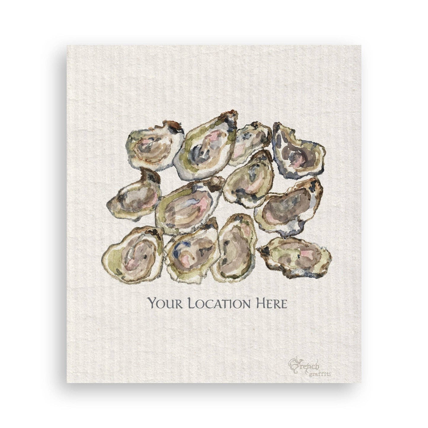 A Dozen Oysters Dishtowel