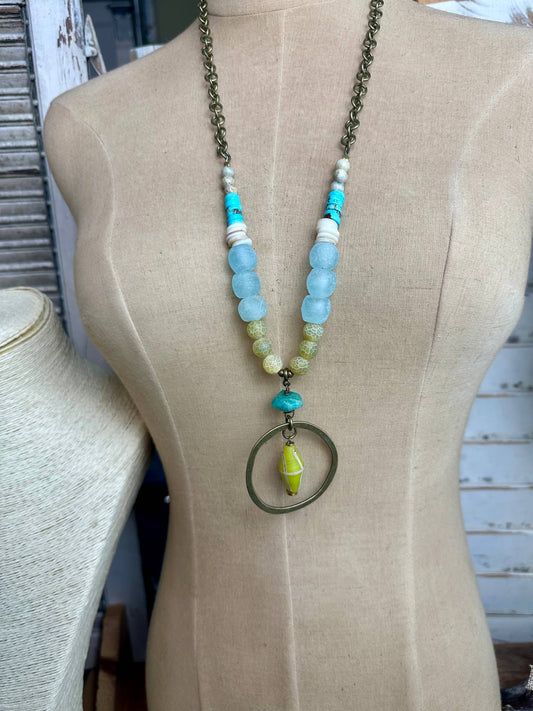 Citron Aqua Breeze - Necklace