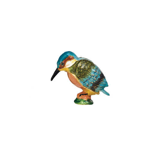 Metal Kingfisher Trinket Box