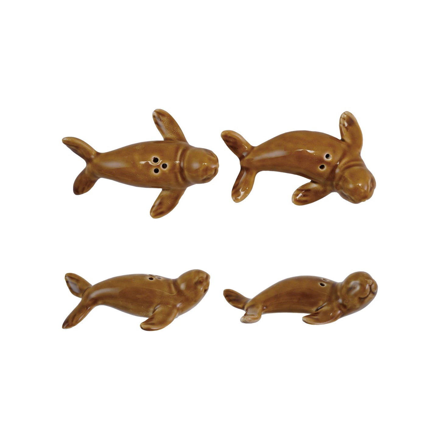 Seal Salt & Pepper Shakers