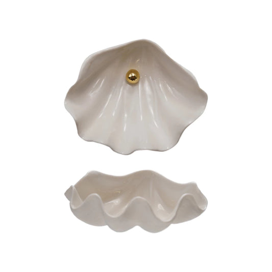 Shell Dish with Beads