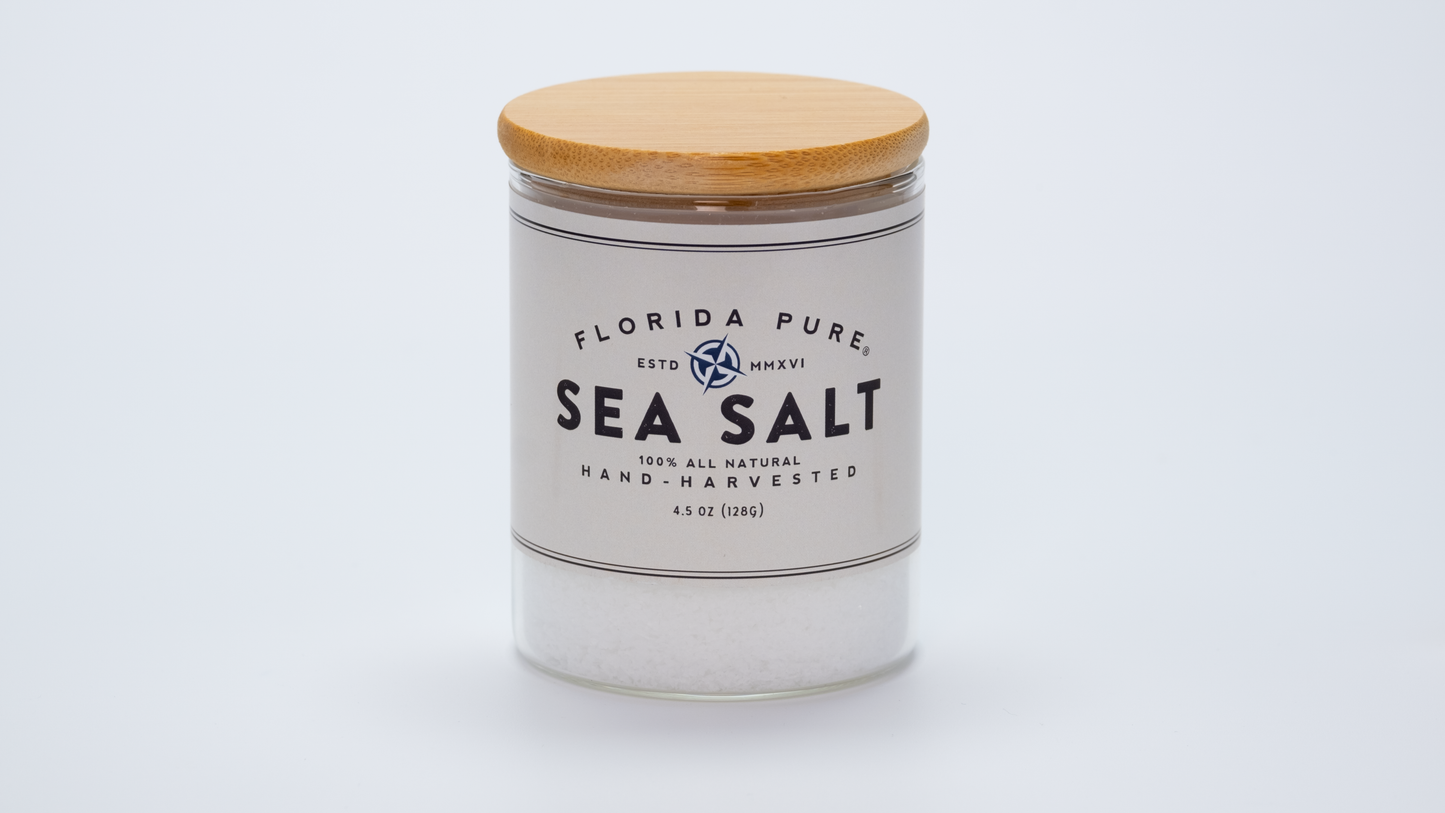 Pure Sea Salt: 1.75oz glass jar