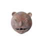 Handmade Terra-cotta Tiger Head Shaped Wall Décor, Whitewashed