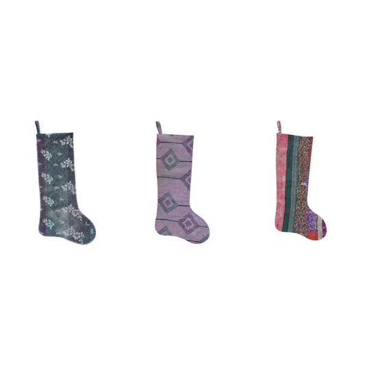 Kantha Quilt Stocking