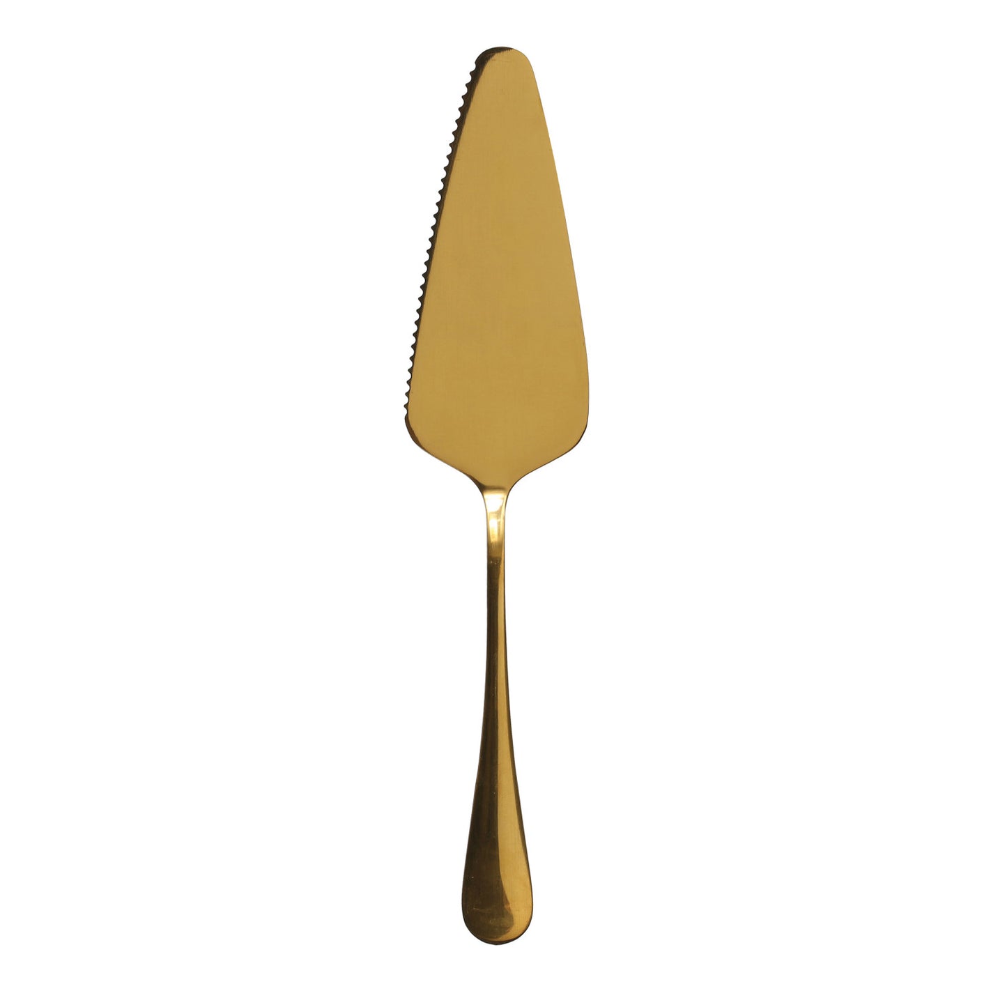 Stainless Steel Cake Server w/Gold Electroplating