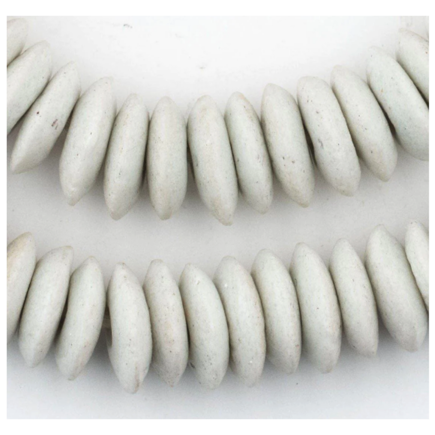 White Saucer Beads