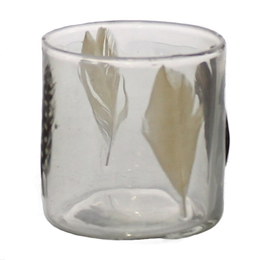 Enameled Feather Hurricane Small