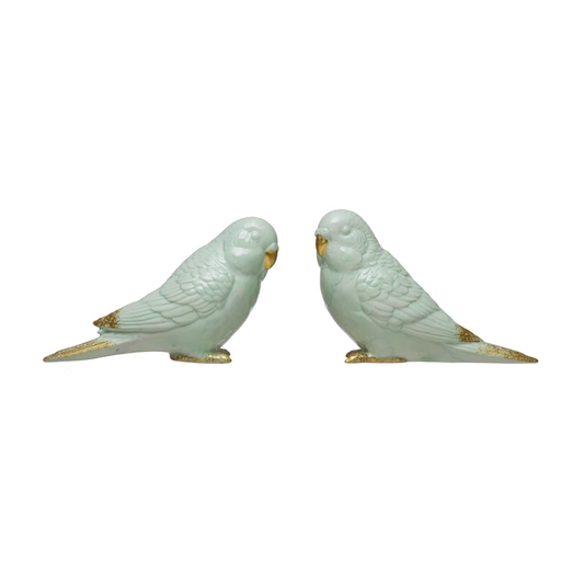 Ceramic Parakeet Figurine