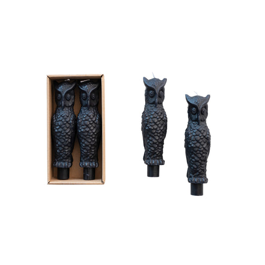 Owl Taper Candles in Box