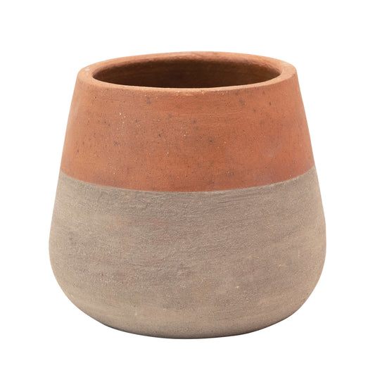 Two Tone Terracotta and Cement Planter