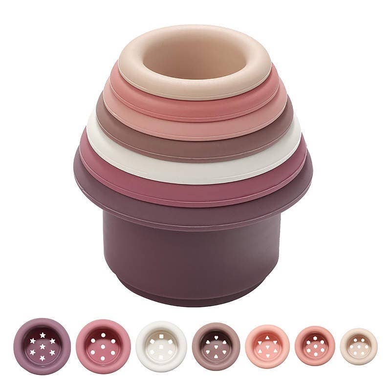 Pink Stacking Cups Color