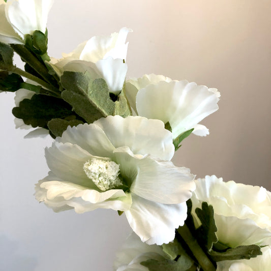 White Hollyhock Stem