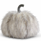 Gray Three Tone Faux Fur Pumpkin