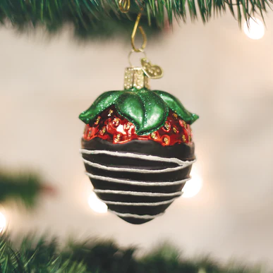 Chocolate Dipped Strawberry Ornament