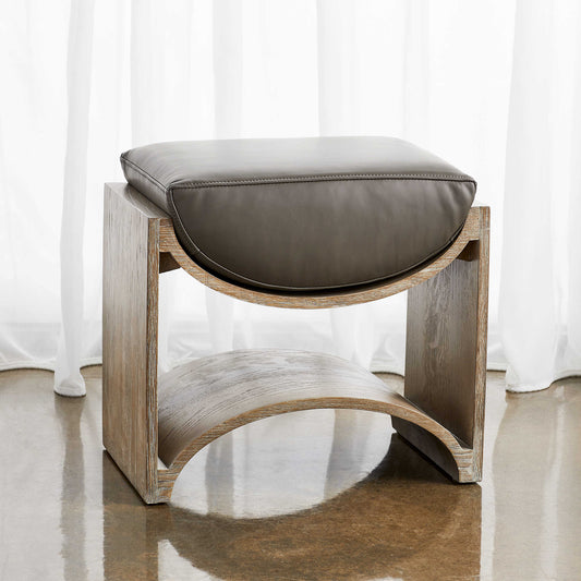 Cradle Bench- Weathered Oak