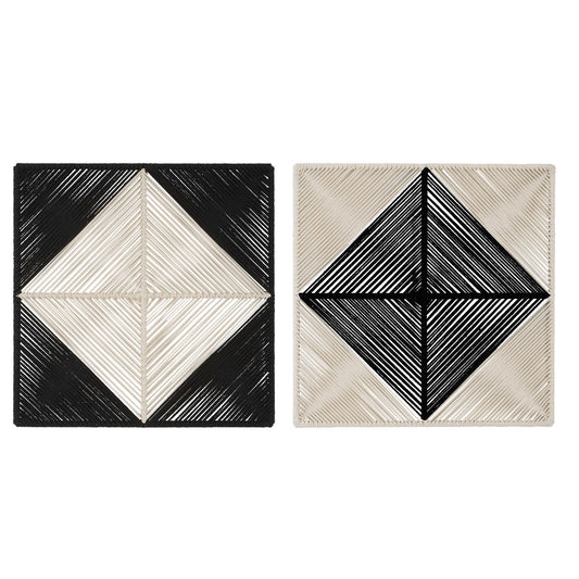 SEEING DOUBLE WALL SQUARES, S/2