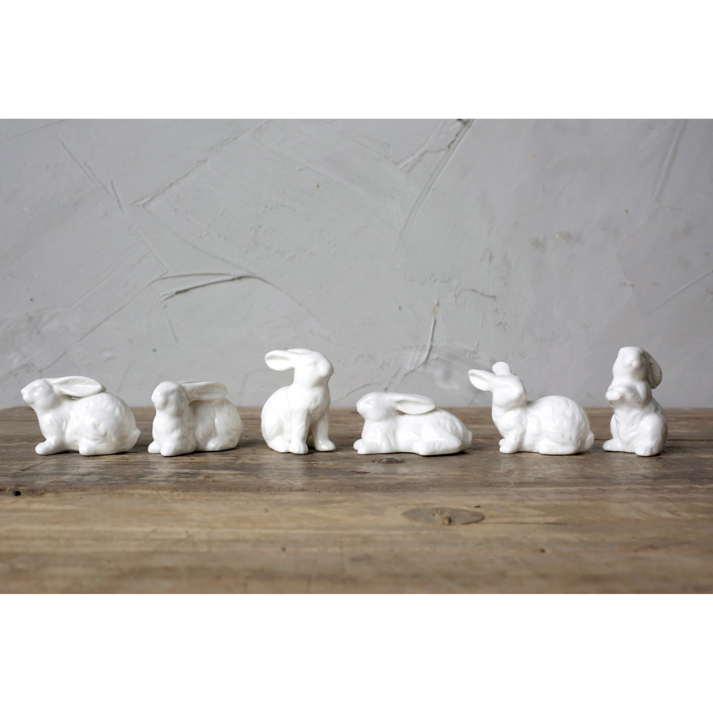 S/6 Ceramic Bunnies