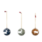 Hand-Painted Paper Mache Ball Ornament