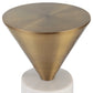 TOP HAT DRINK TABLE, BRASS