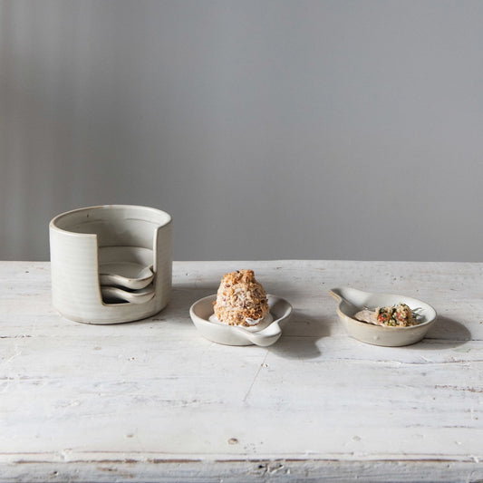 Tapas Plates & Holder