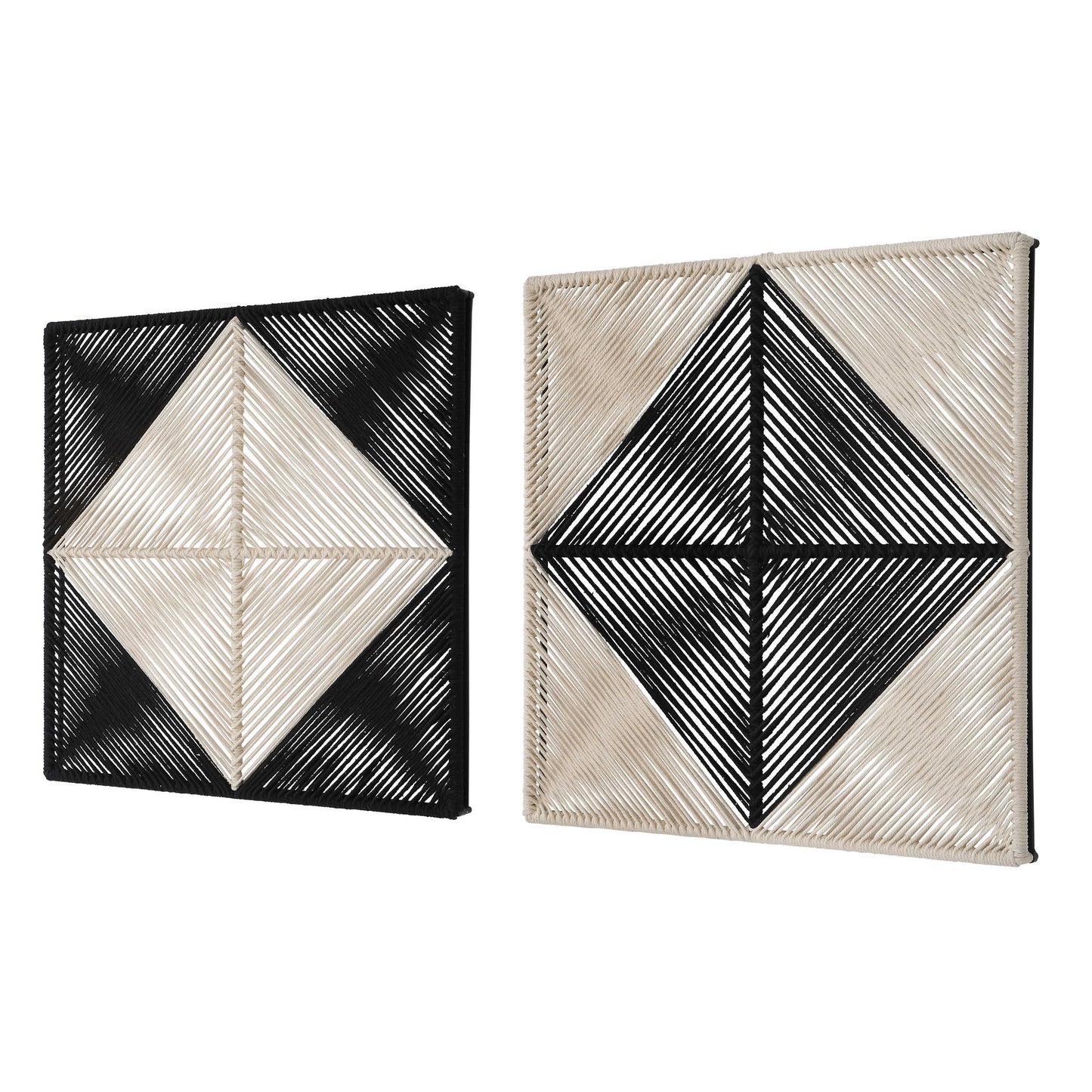 SEEING DOUBLE WALL SQUARES, S/2