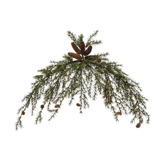 Hemlock Swag with Pinecones