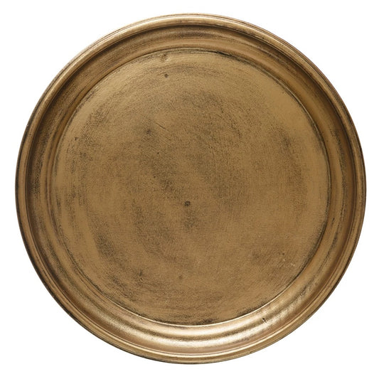 Gold Wood Tray